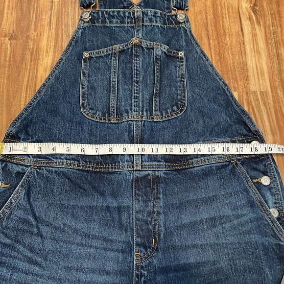 Old navy women’s overalls 14 bibs Jean denim utility cotton classic essential - Picture 9 of 12